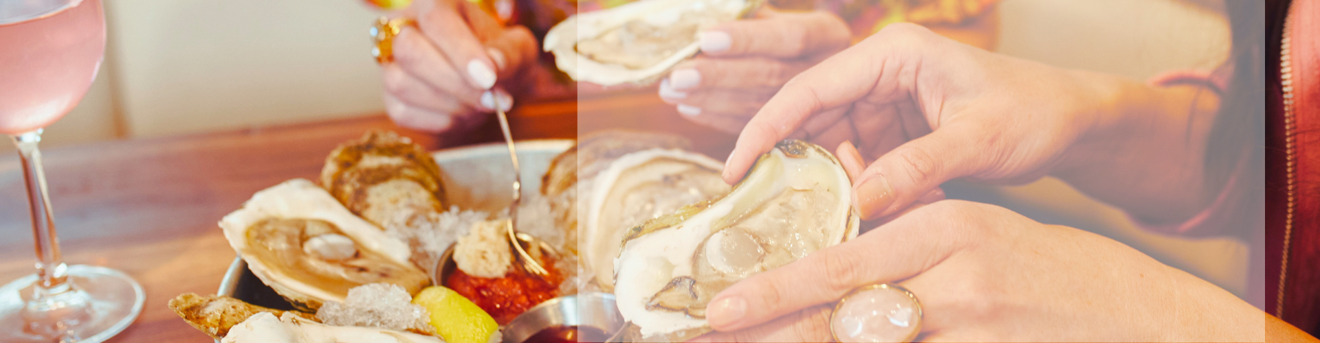 oysters on the half shell