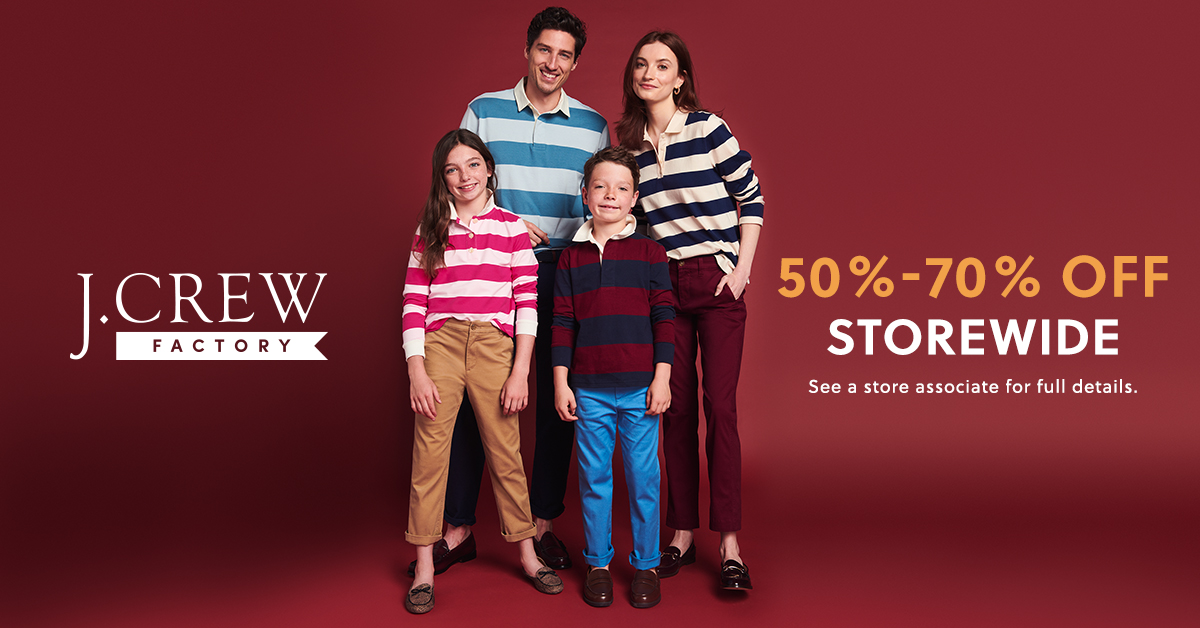 50-70% off Storewide at J.Crew Factory! icon
