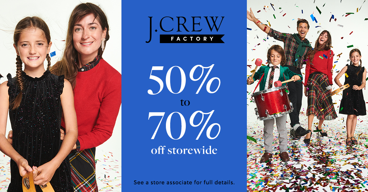 50-70% Off Storewide at J.Crew Factory! icon