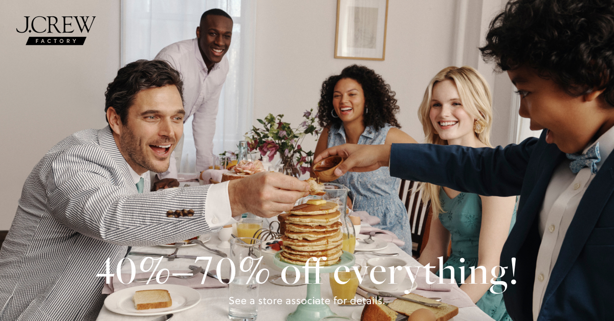 40-70% Off Storewide at J.Crew Factory! icon